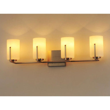 Maxim Lighting 21284SWSN Dart 4 Light 29.75 Inch Satin Nickel Bath Vanity Wall Light Installed