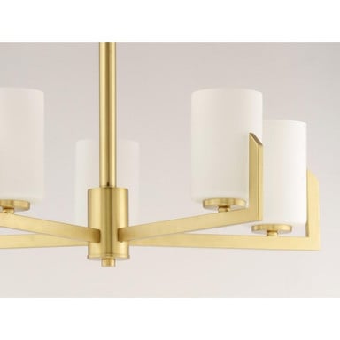Maxim Lighting 21286SWSBR Dart 5 Light Satin Brass Chandelier - Detail Close-Up