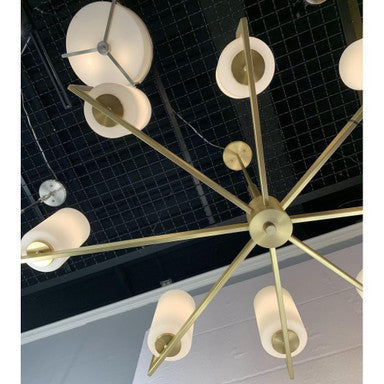 Maxim Lighting 21286SWSBR Dart 5 Light Satin Brass Chandelier - Showroom View