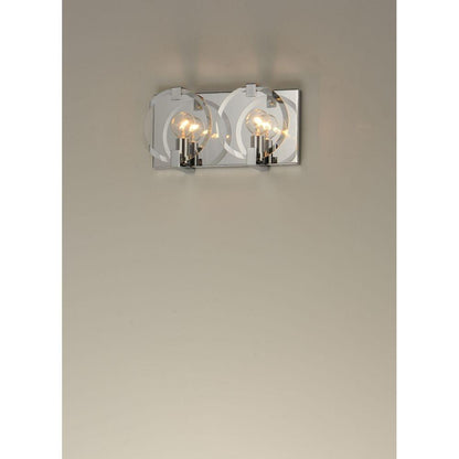 Maxim Lighting 21292CLPC Looking Glass 2 Light Polished Chrome Wall Sconce - Lifestyle Wall Mounted View