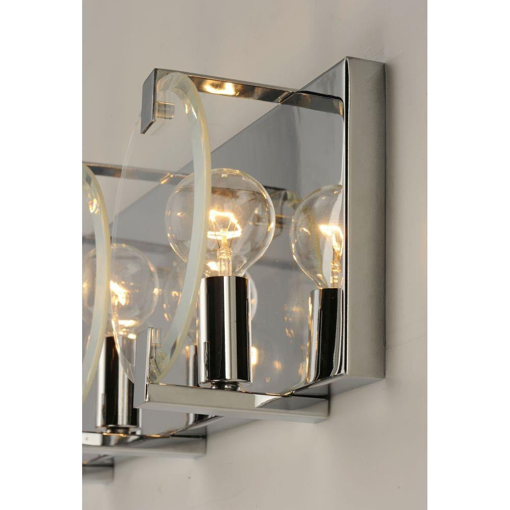 Maxim Lighting 21292CLPC Looking Glass 2 Light Polished Chrome Wall Sconce - Angled Close-Up View