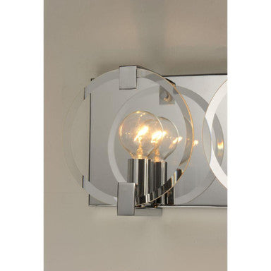 Maxim Lighting 21292CLPC Looking Glass 2 Light Polished Chrome Wall Sconce - Single Light Detail View