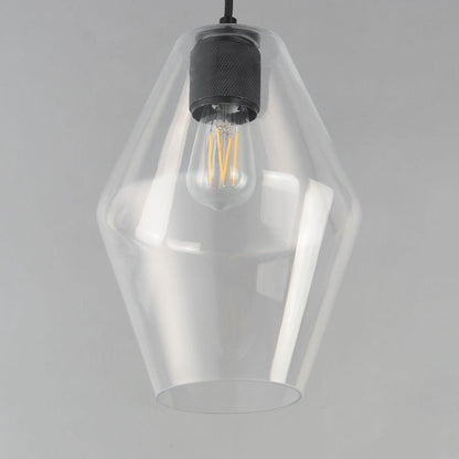 Maxim Lighting 21335CLNAB Geode 1 Light 8.7 Inch Natural Aged Brass Pendant Ceiling Light - Detail View