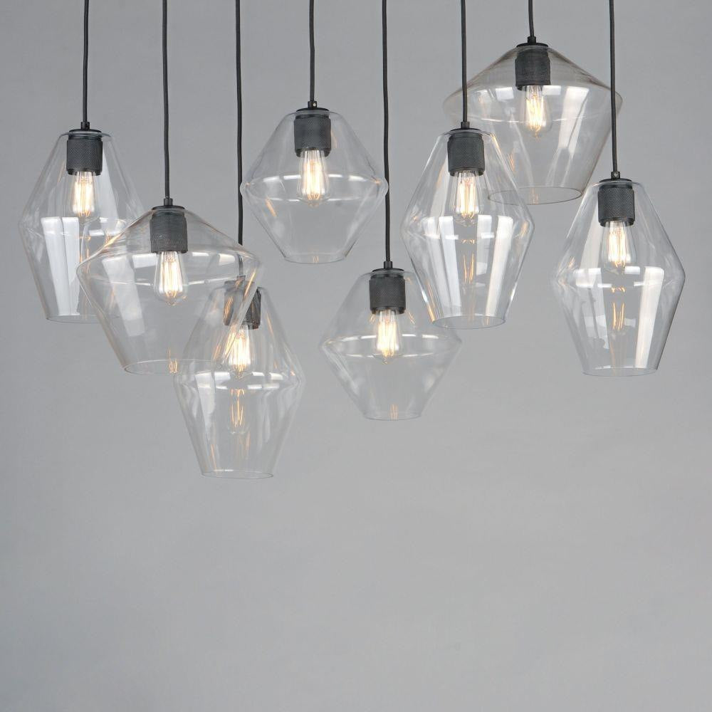 Maxim Lighting 21339CLBK Geode 8 Light Pendant Ceiling Light Lifestyle View