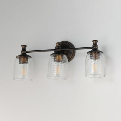 Maxim Lighting 21353CRANB Swirl 3 Light Antique Bronze Bath Vanity Wall Light - Lifestyle View