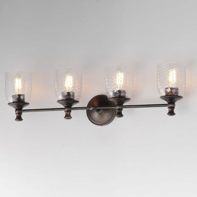 Maxim Lighting 21354CRANB Swirl 4 Light Antique Bronze Bath Vanity Wall Light - alternate angle view