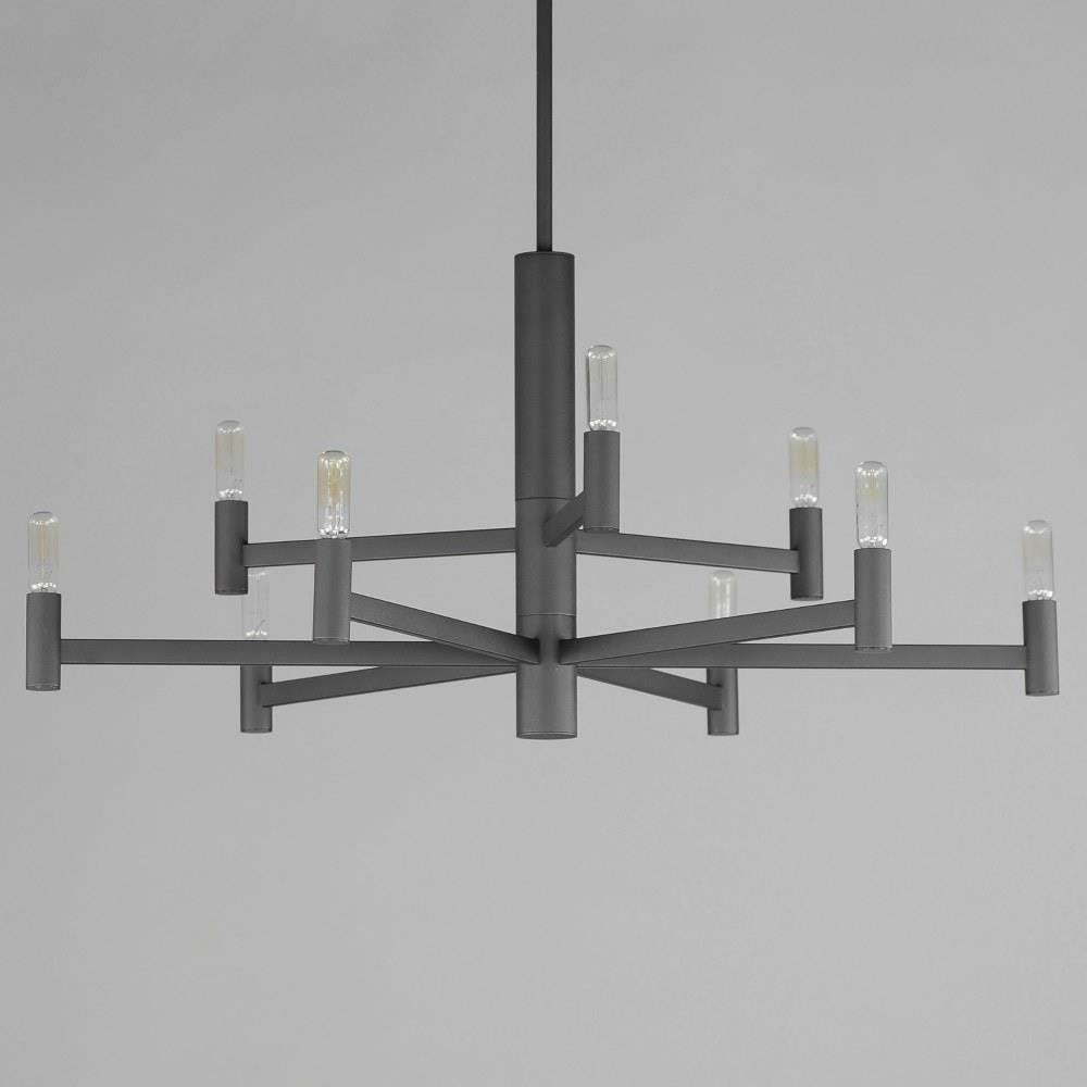 Maxim Lighting 21369BK Emana 9 Light Black Chandelier Ceiling Light - Close Angle View