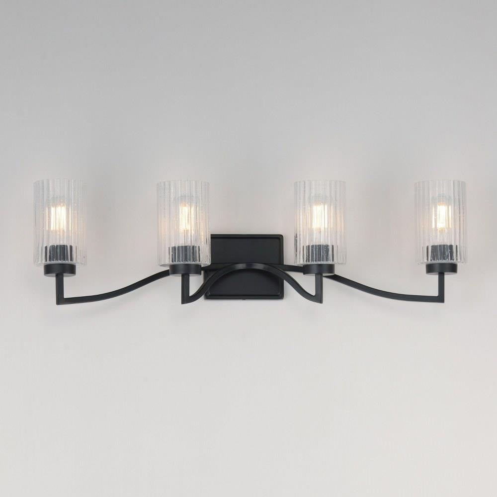 Maxim Lighting 21374CRSCH Rigata 4 Light Bath Vanity Wall Light Side Angle View