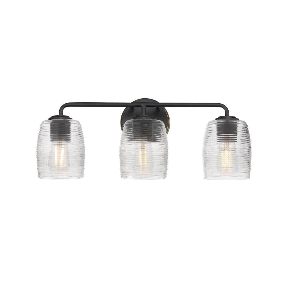 Maxim Lighting 21413CRNAB Honey 3 Light 22 Inch Natural Aged Brass Bath Vanity Wall Light