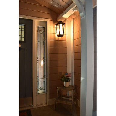 Maxim Lighting 2142CLFTAT Aberdeen Outdoor Wall Lantern Lifestyle Porch View