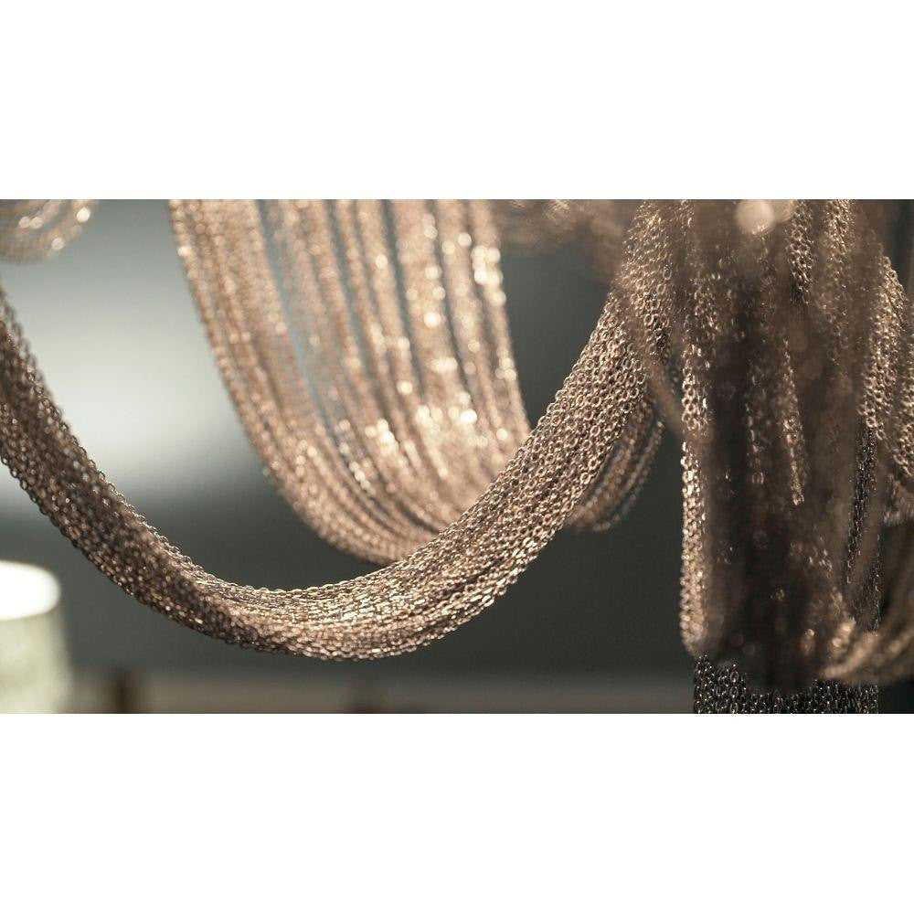 Maxim Lighting 21467NKPN Chantilly Chandelier - Jewelry Chain Drape Detail
