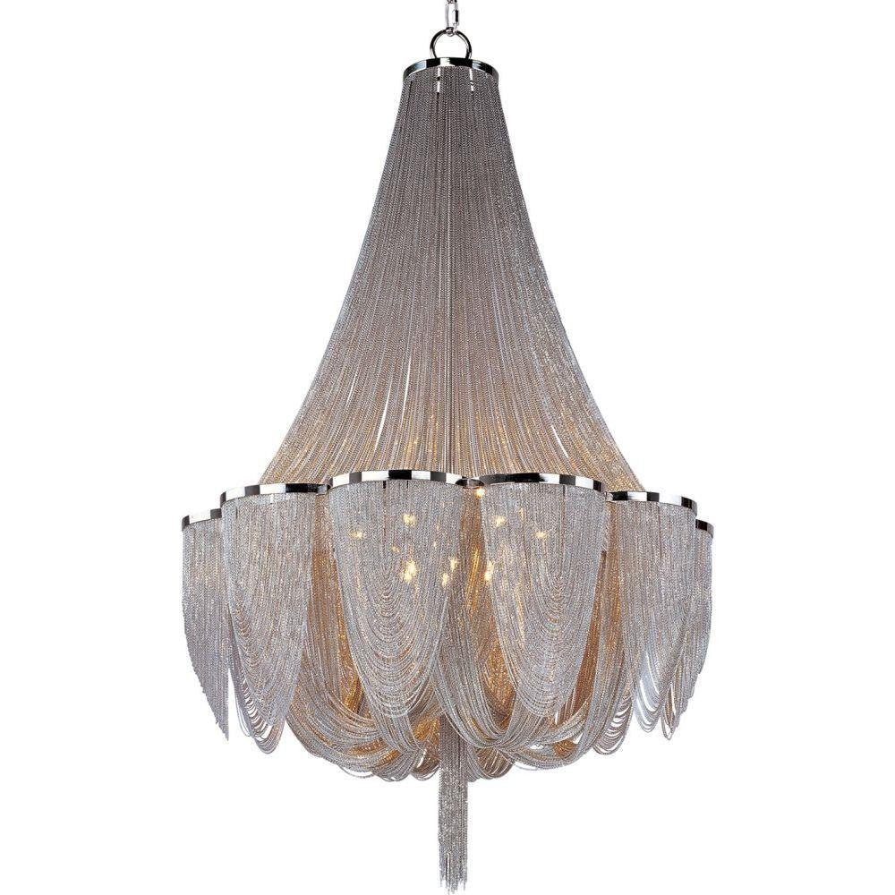 Maxim Lighting 21467NKPN Chantilly 14 Light Polished Nickel Chandelier - Full View