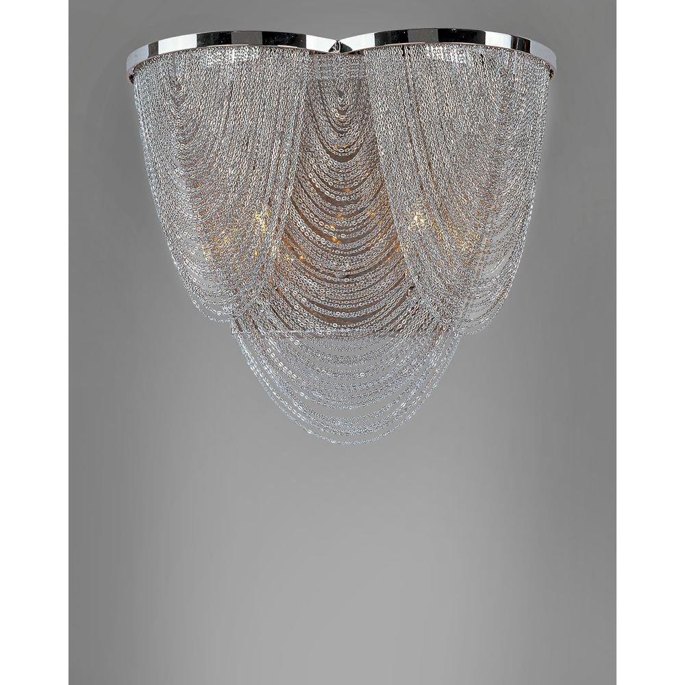 Maxim Lighting 21469NKPN Chantilly 2 Light 12 Inch Polished Nickel Flush Mount Ceiling Light