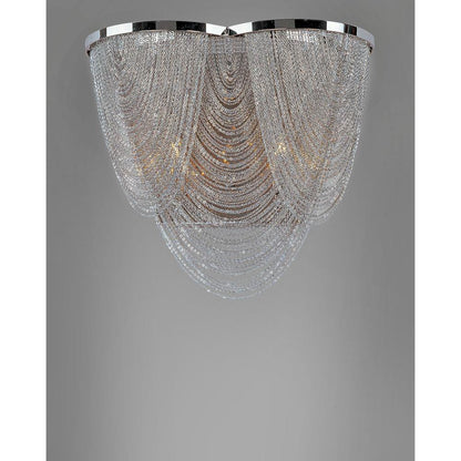 Maxim Lighting 21469NKPN Chantilly 2 Light 12 Inch Polished Nickel Flush Mount Ceiling Light