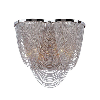 Maxim Lighting 21469NKPN Chantilly 2 Light Polished Nickel Flush Mount - White Background