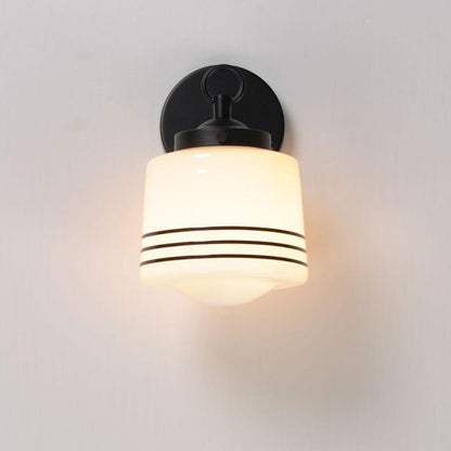 Maxim Lighting 21531WTBK Eureka 1 Light Matte Black Wall Sconce illuminated on wall