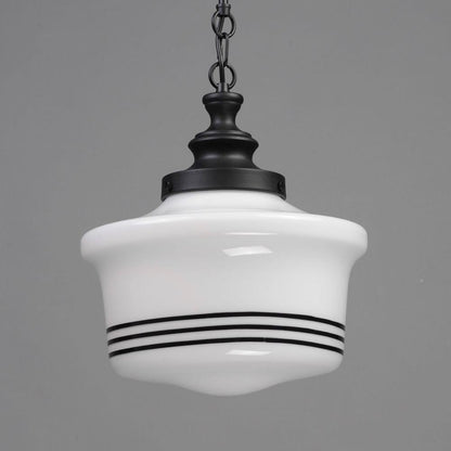 Maxim Lighting 21534WTBK Eureka 1 Light Matte Black Pendant Ceiling Light - Front View on Gray Background