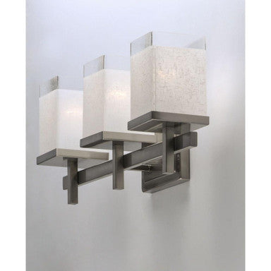 Maxim Lighting 2153LNSN Tetra 3 Light Satin Nickel Bath Vanity Wall Light - Angled View