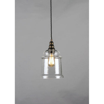 Maxim Lighting 21579HMOI Revival 1 Light Oil Rubbed Bronze Mini Pendant Ceiling Light - side profile view