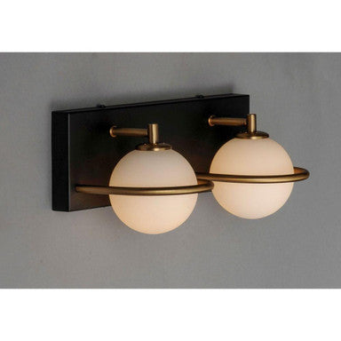 Maxim Lighting 21602SWBKGLD Revolve 2 Light Bath Vanity Wall Light - Alternative Downward Orientation View