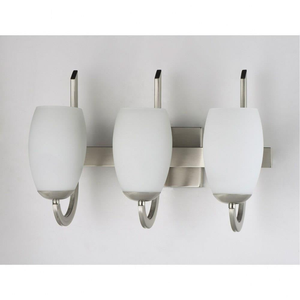 Maxim Lighting 21643SWSN Taylor 3 Light Satin Nickel Bath Vanity Wall Light - Front View