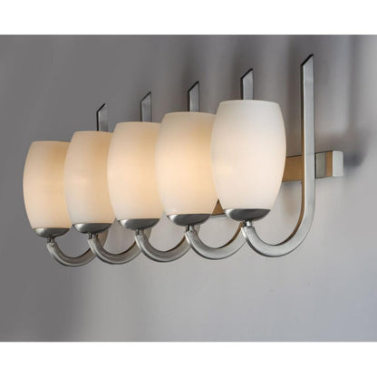 Maxim Lighting 21645SWSN Taylor 5 Light Satin Nickel Bath Vanity Wall Light - Close-Up Detail