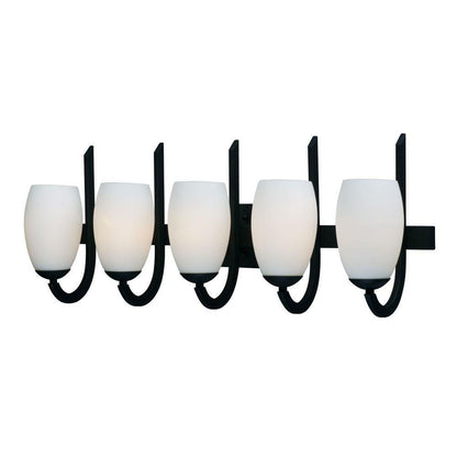 Maxim Lighting 21645SWTXB Taylor 5 Light 31.5 inch Textured Black Bath Vanity Wall Light