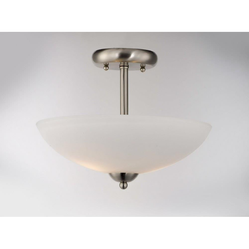 Maxim Lighting 21653SWSN Taylor 2 Light 13 inch Satin Nickel Semi Flush Mount Ceiling Light - Lifestyle View