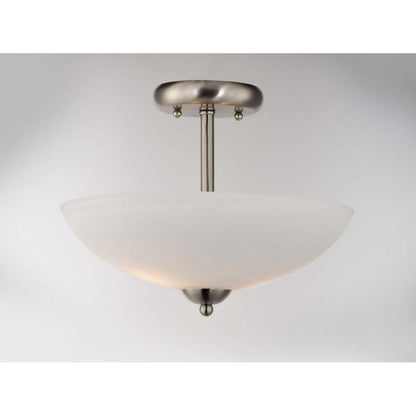 Maxim Lighting 21653SWSN Taylor 2 Light 13 inch Satin Nickel Semi Flush Mount Ceiling Light - Lifestyle View