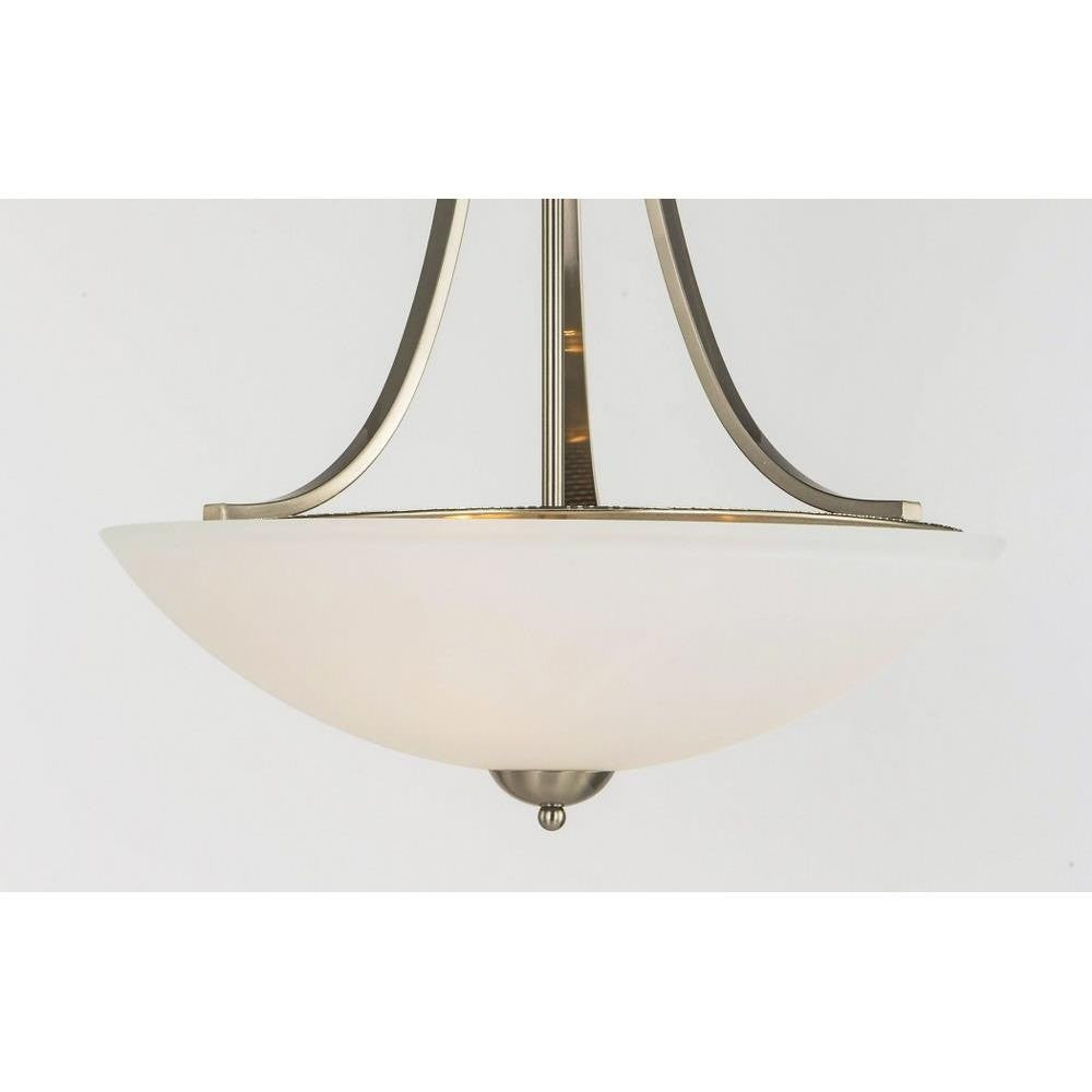 Maxim Lighting 21654SWSN Taylor 3 Light Satin Nickel Pendant - Close Up View
