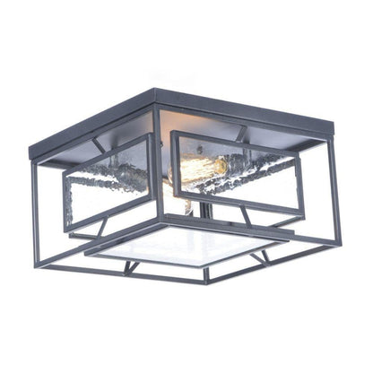 Maxim Lighting 21670CDBK Era 2 Light 15.75 Inch Black Flush Mount Ceiling Light - Side View