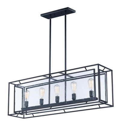 Maxim Lighting 21677CDBK Era 5 Light Black Chandelier Ceiling Light