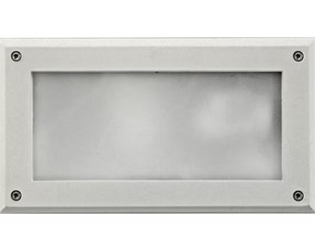 Dabmar Lighting DSL1001-L12-40K-W G24 LED Cast Aluminium Open Face Step Light, Black, Voltage 120V-277V, Wattage 12W, Color Temperature 40K, White Finish