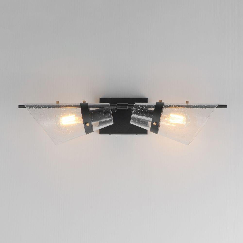 Maxim Lighting 21722CDDBZAB Finch Wall Sconce - Front View Lit