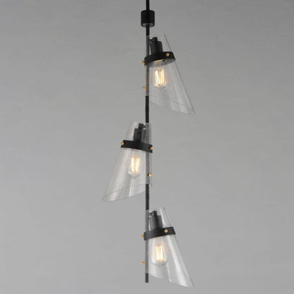 Maxim Lighting 21723CDDBZAB Finch 3 Light Vertical Pendant - Close-Up Detail