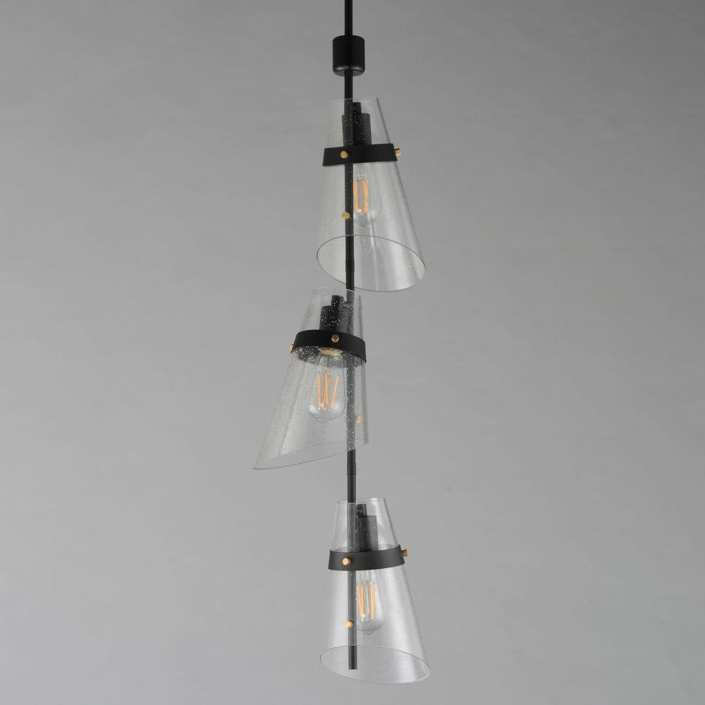 Maxim Lighting 21723CDDBZAB Finch 3 Light Vertical Pendant - Angle View