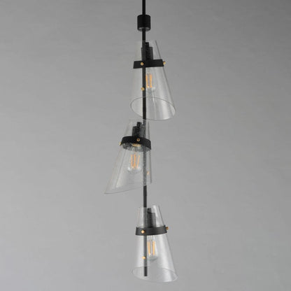 Maxim Lighting 21723CDDBZAB Finch 3 Light Vertical Pendant - Angle View