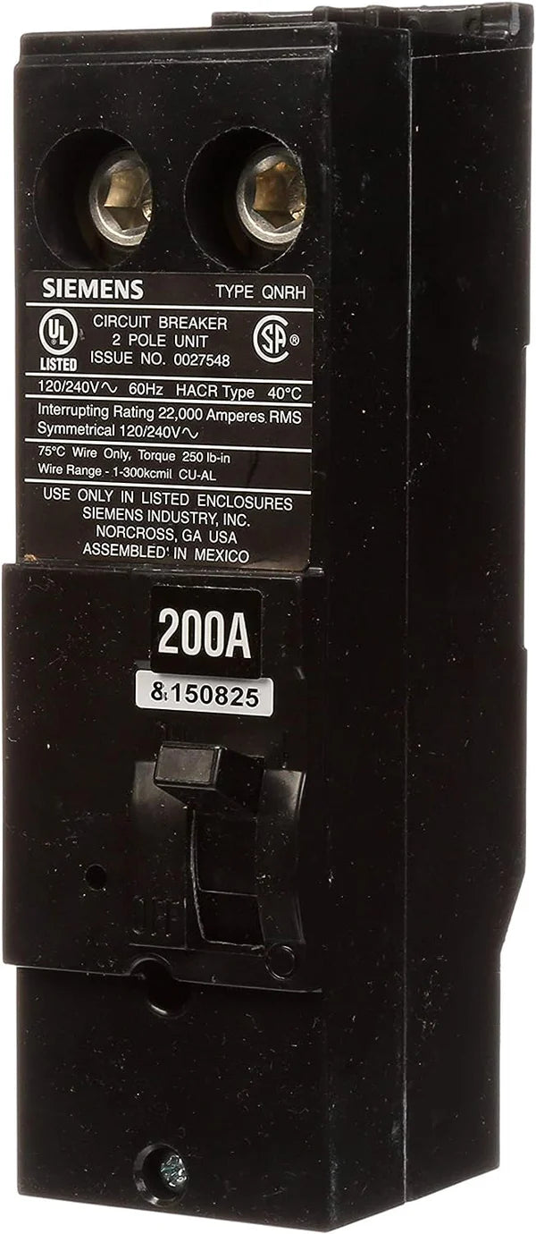 Siemens QN2200RH 200-Amp 2 Pole 240-Volt Circuit Breaker