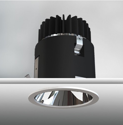 Eurofase Lighting 21811-012 30W Recessed Downlight, 120V, 2632 lm, 3000K, Chrome