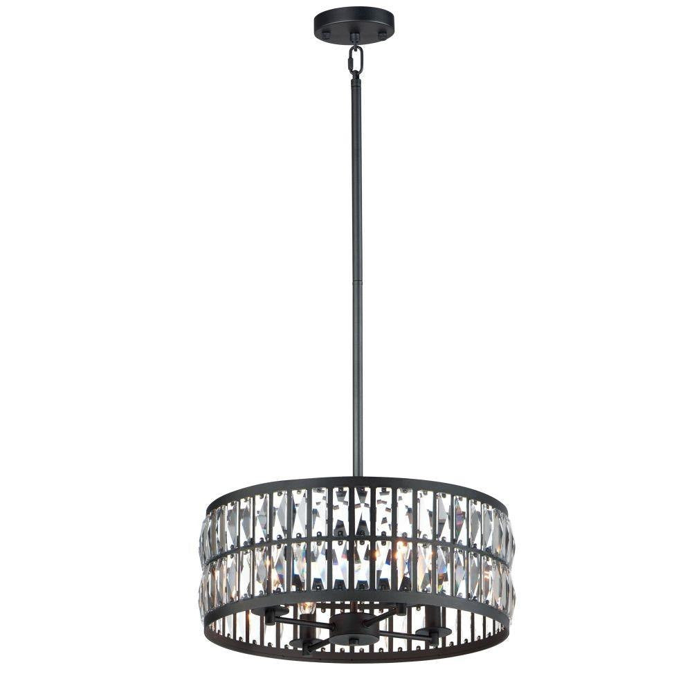 Maxim Lighting 21815BCBK Madeline 4 Light 20 inch Black Pendant Ceiling Light - Full View