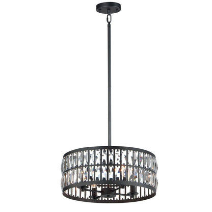 Maxim Lighting 21815BCBK Madeline 4 Light 20 inch Black Pendant Ceiling Light - Full View