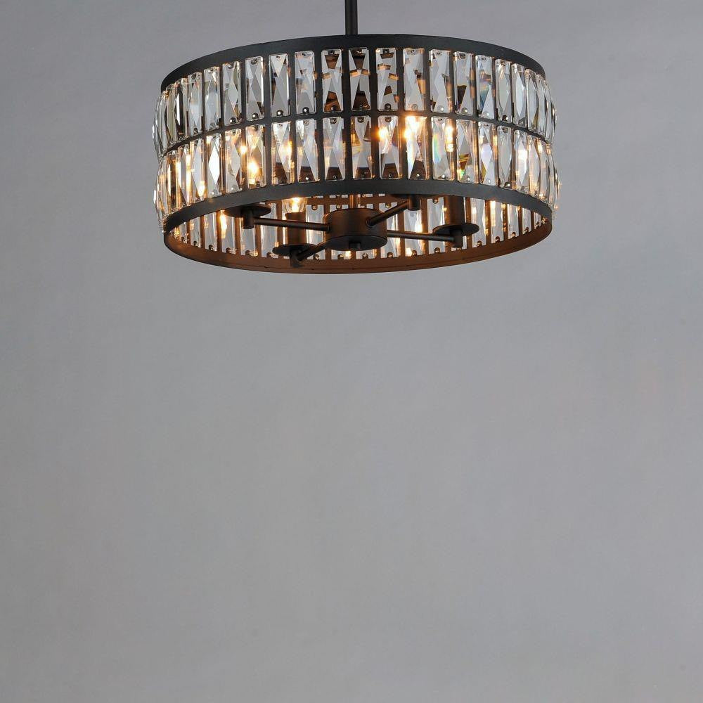 Maxim Lighting 21815BCBK Madeline 4 Light 20 inch Black Pendant Ceiling Light - Close-Up View