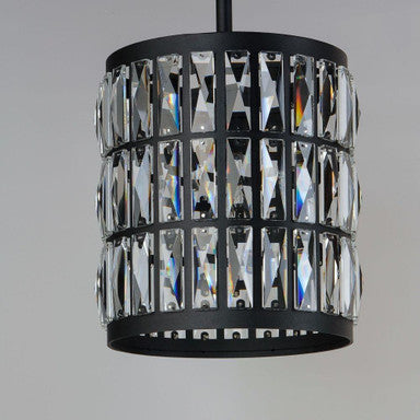 Maxim Lighting 21819BCBK Madeline Drum Shade Angle View