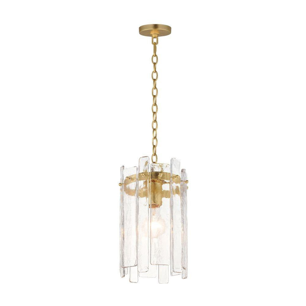 Maxim Lighting 21831AGGL Warren 1 Light Gold Leaf Pendant Ceiling Light - White Background