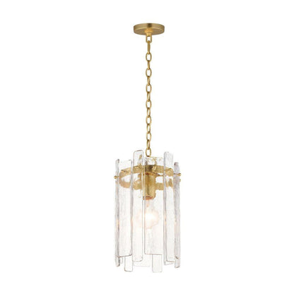 Maxim Lighting 21831AGGL Warren 1 Light Gold Leaf Pendant Ceiling Light - White Background