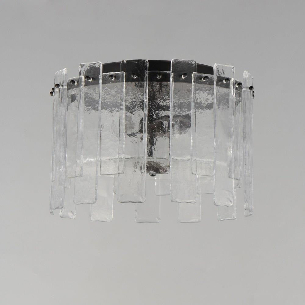 Maxim Lighting 21832AGDBZ Warren 2 Light 14.5 Inch Dark Bronze Flush Mount Ceiling Light