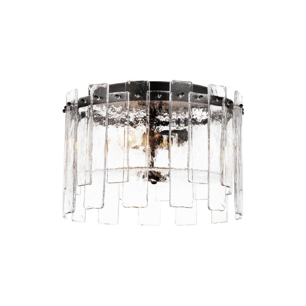 Maxim Lighting 21832AGDBZ Warren Flush Mount Ceiling Light White Background