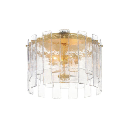 Maxim Lighting 21832AGGL Warren 2 Light Flush Mount in Gold Leaf Finish - White Background View