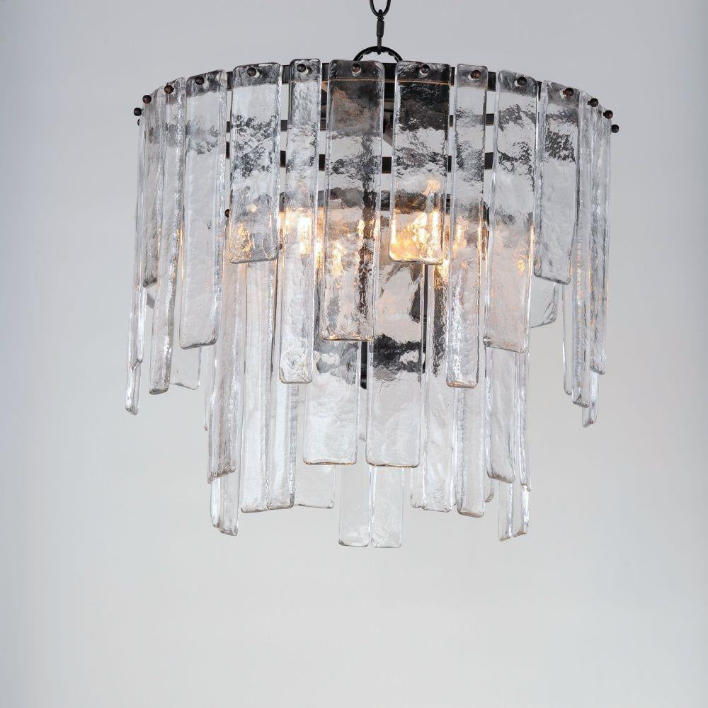Maxim Lighting 21833AGDBZ Warren Semi Flush Mount Ceiling Light Hanging View