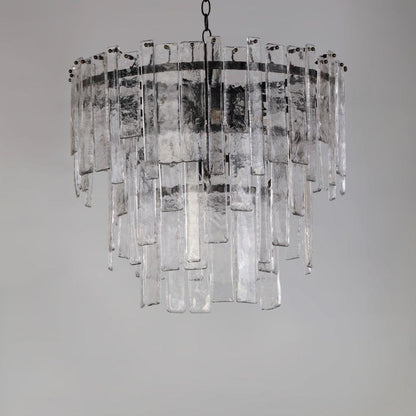 Maxim Lighting 21835AGDBZ Warren 9 Light Dark Bronze Pendant with Artisan Glass Shades - Off View